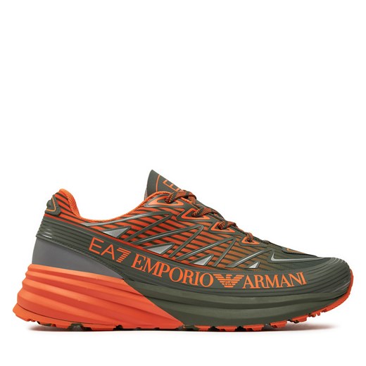 Sneakersy EA7 Emporio Armani X8X129 XK307 T561 Zielony ze sklepu eobuwie.pl w kategorii Buty sportowe męskie - zdjęcie 171708431