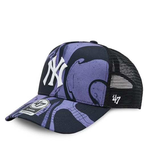 Czapka z daszkiem 47 Brand Mlb New York Yankees Enamel Twist Mesh '47 Mvp Dt B-ENLDT17PTP-PP Purple ze sklepu eobuwie.pl w kategorii Czapki z daszkiem męskie - zdjęcie 171708492