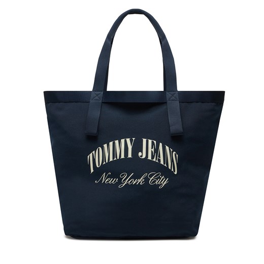 Torebka Tommy Jeans AW0AW15953 Granatowy ze sklepu eobuwie.pl w kategorii Torby Shopper bag - zdjęcie 171708633