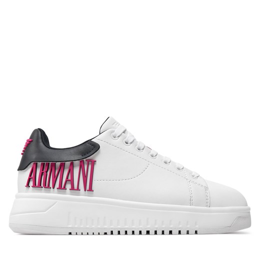 Sneakersy Emporio Armani X3X024 XR127 C682 Biały ze sklepu eobuwie.pl w kategorii Buty sportowe damskie - zdjęcie 171708640