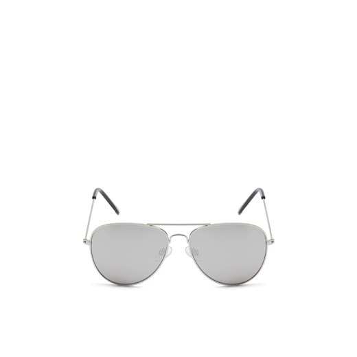 Cropp - Okulary przeciwsłoneczne aviator szare - szary ze sklepu Cropp w kategorii Okulary przeciwsłoneczne damskie - zdjęcie 171708893