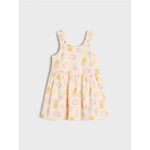 Sinsay - Sukienka - kremowy ze sklepu Sinsay w kategorii Sukienki niemowlęce - zdjęcie 171709733