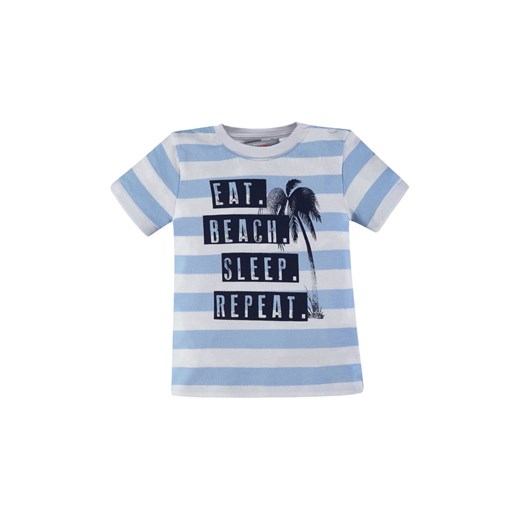 Koszulka z krótkim rękawem dla chłopca niebieski ze sklepu 5.10.15 w kategorii Koszulki niemowlęce - zdjęcie 171710122
