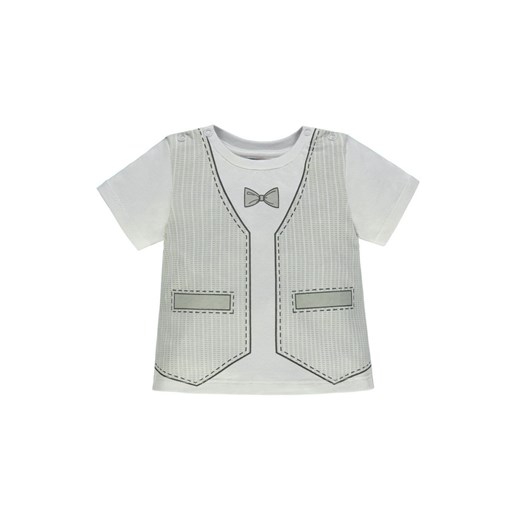 Chłopięca bluzka z krótkim rękawem szara ze sklepu 5.10.15 w kategorii Koszulki niemowlęce - zdjęcie 171710124