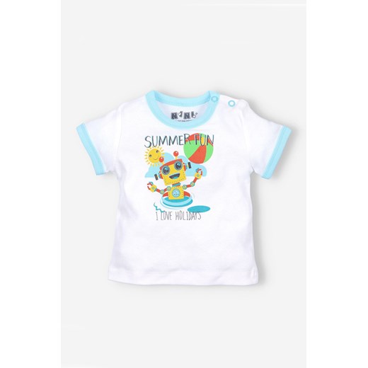 T-shirt niemowlęcy z bawełny organicznej dla chłopca ze sklepu 5.10.15 w kategorii Koszulki niemowlęce - zdjęcie 171710174