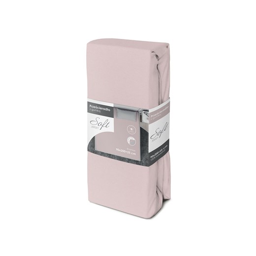 Prześcieradło z gumką Soft 90X200+25cm - różowe - Faro ze sklepu 5.10.15 w kategorii Tekstylia dziecięce - zdjęcie 171710213