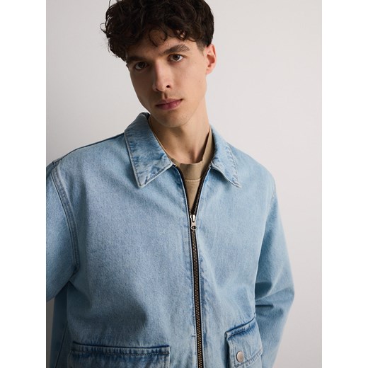 Reserved - Kurtka jeansowa - niebieski ze sklepu Reserved w kategorii Kurtki męskie - zdjęcie 171710420