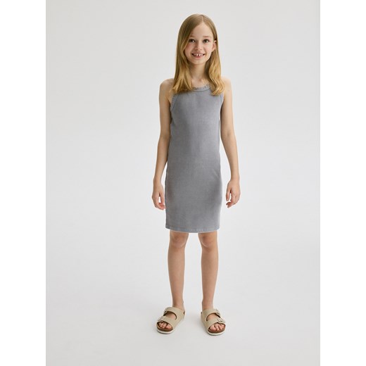 Reserved - Sukienka z efektem sprania - jasnoszary ze sklepu Reserved w kategorii Sukienki dziewczęce - zdjęcie 171710483