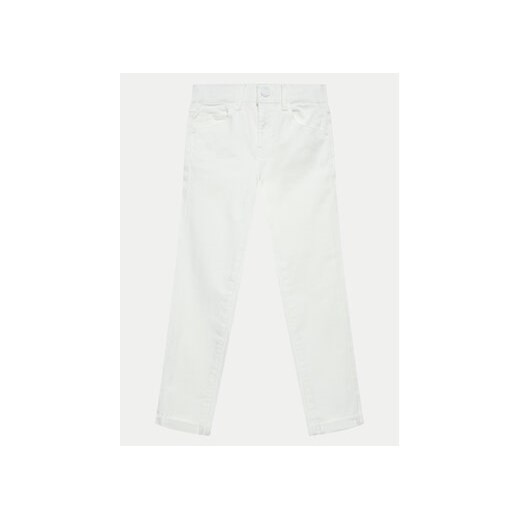 Guess Jeansy J4RB11 WE620 Biały Skinny Fit ze sklepu MODIVO w kategorii Spodnie dziewczęce - zdjęcie 171711044