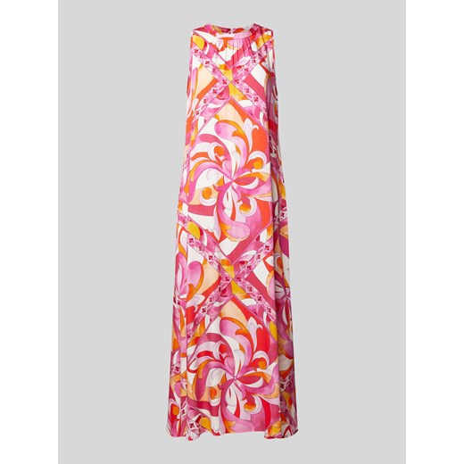 Długa sukienka z wiskozy ze wzorem na całej powierzchni ze sklepu Peek&Cloppenburg  w kategorii Sukienki - zdjęcie 171713010