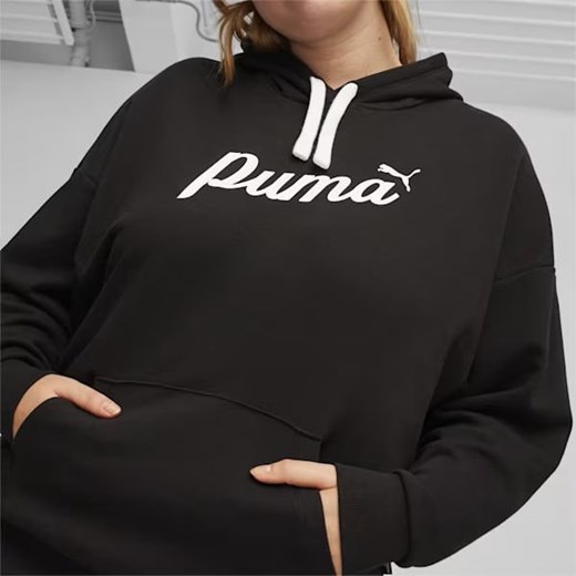 Bluza damska Puma czarna sportowa z napisem 