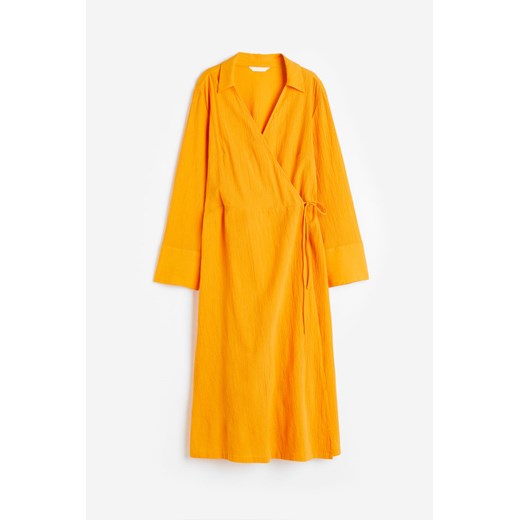 H & M - Kopertowa szmizjerka - Pomarańczowy ze sklepu H&M w kategorii Sukienki - zdjęcie 171715854