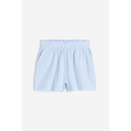 H & M - Kreszowane szorty bawełniane - Niebieski ze sklepu H&M w kategorii Szorty - zdjęcie 171715863