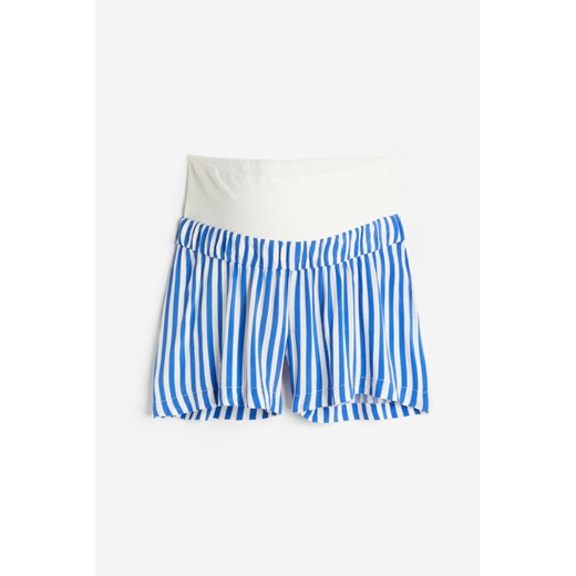 H & M - MAMA Szorty bez zapięcia - Niebieski ze sklepu H&M w kategorii Spodenki ciążowe - zdjęcie 171715893