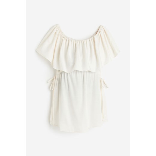H & M - MAMA Bluzka z falbanami - Biały ze sklepu H&M w kategorii Bluzki ciążowe - zdjęcie 171715932
