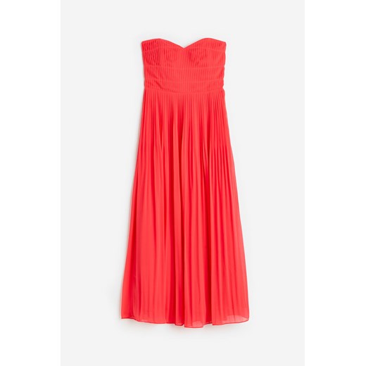 H & M - Długa sukienka bandeau - Czerwony ze sklepu H&M w kategorii Sukienki - zdjęcie 171715941