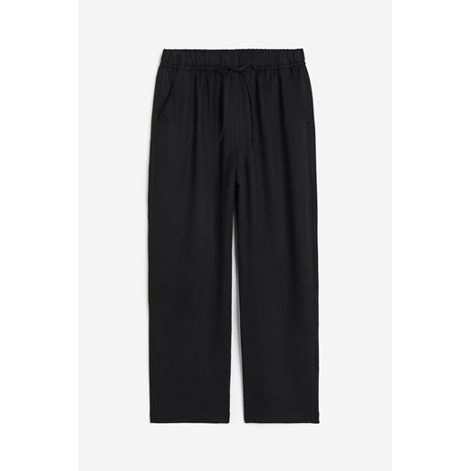H & M - Spodnie z domieszką lyocellu - Czarny ze sklepu H&M w kategorii Spodnie damskie - zdjęcie 171715970