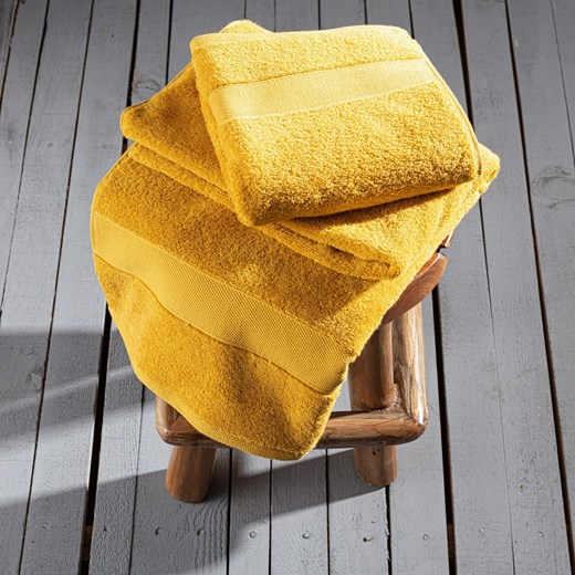 Ręcznik Cairo 70x140cm yellow Dekoria One Size dekoria.pl