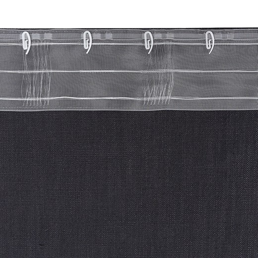 Zasłona gotowa na taśmie marszczącej 140x280cm anthracite Dekoria One Size dekoria.pl