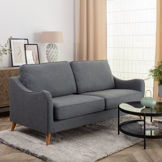 Sofa Venuste denim blue/brown 3-os. Dekoria One Size promocja dekoria.pl