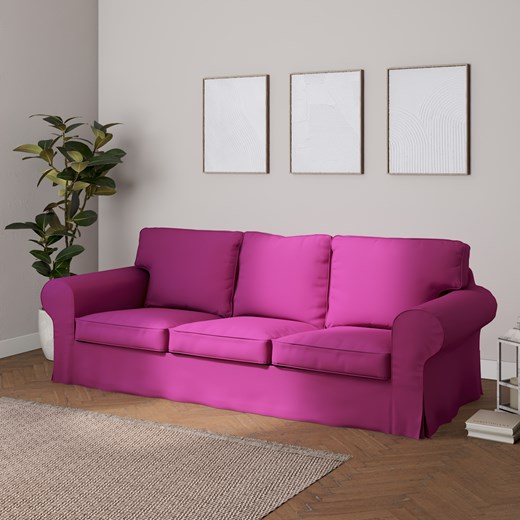 Pokrowiec na sofę Ektorp 3-osobową, rozkładaną ze sklepu dekoria.pl w kategorii Pokrowce na kanapy i fotele - zdjęcie 171766483