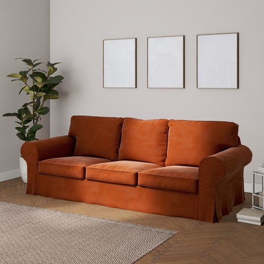 Pokrowiec na sofę Ektorp 3-osobową, nierozkładaną ze sklepu dekoria.pl w kategorii Pokrowce na kanapy i fotele - zdjęcie 171776673