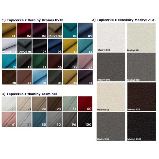 Łóżko tapicerowane Nova 3X 120x200 - 44 kolory Elior One Size Edinos.pl okazyjna cena