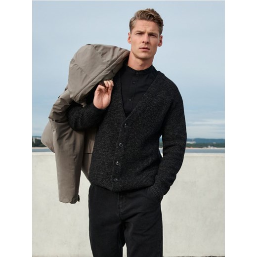 Sinsay - Kardigan - czarny ze sklepu Sinsay w kategorii Swetry męskie - zdjęcie 171831602