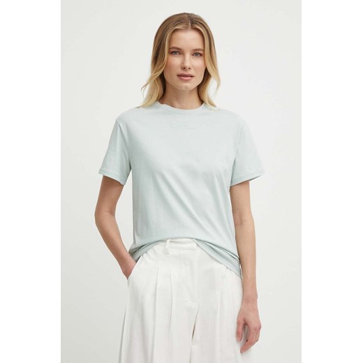 Calvin Klein t-shirt bawełniany damski kolor szary ze sklepu ANSWEAR.com w kategorii Bluzki damskie - zdjęcie 171831753