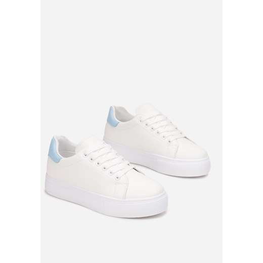 Biało-Niebieskie Sneakersy Thessomeda Renee 40 renee.pl