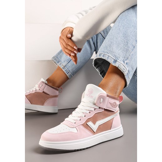 Różowo-Białe Sneakersy Esspina ze sklepu renee.pl w kategorii Buty sportowe damskie - zdjęcie 171923861
