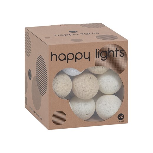Lampki Happy Lights kremowe ze sklepu VOX.pl w kategorii Lampiony i lampki - zdjęcie 171930333