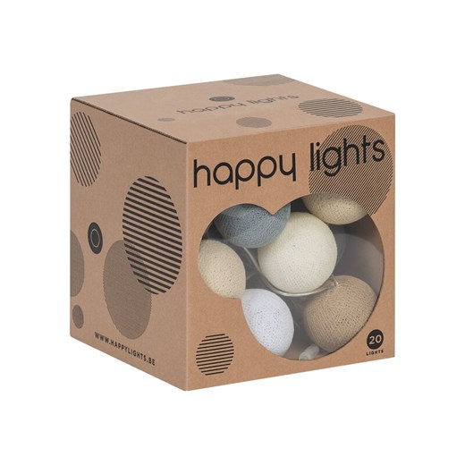 Lampki Happy Lights beżowe ze sklepu VOX.pl w kategorii Lampiony i lampki - zdjęcie 171930334