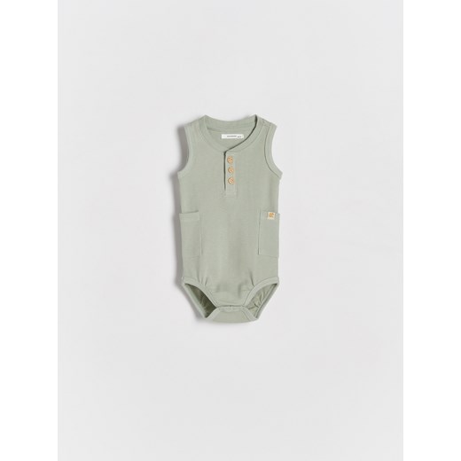 Reserved - Strukturalne body - jasnozielony ze sklepu Reserved w kategorii Body niemowlęce - zdjęcie 171931620