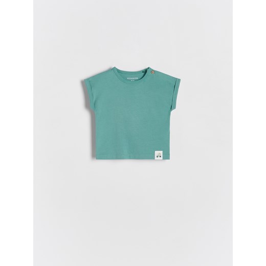 Reserved - T-shirt oversize - morski ze sklepu Reserved w kategorii Koszulki niemowlęce - zdjęcie 171931631