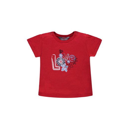 Dziewczęca koszulka z krótkim rękawem czerwona ze sklepu 5.10.15 w kategorii Koszulki niemowlęce - zdjęcie 171932962