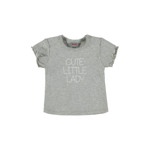 Dziewczęca koszulka z krótkim rękawem szara ze sklepu 5.10.15 w kategorii Koszulki niemowlęce - zdjęcie 171933021