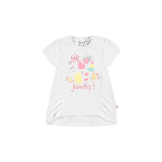 Dziewczęca koszulka z krótkim rękawem biała ze sklepu 5.10.15 w kategorii Koszulki niemowlęce - zdjęcie 171933051