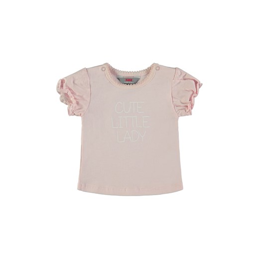 Dziewczęca koszulka z krótkim rękawem różowa ze sklepu 5.10.15 w kategorii Koszulki niemowlęce - zdjęcie 171933080