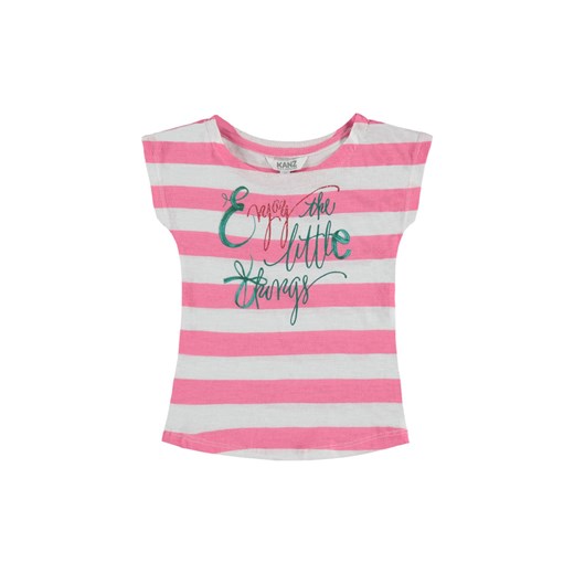 Dziewczęca bluzka z krótkim rękawem różowa ze sklepu 5.10.15 w kategorii Koszulki niemowlęce - zdjęcie 171933111