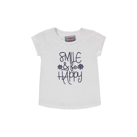 Dziewczęca koszulka z krótkim rękawem biała ze sklepu 5.10.15 w kategorii Bluzki dziewczęce - zdjęcie 171933141
