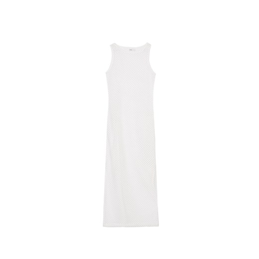 Cropp - Sukienka maxi z siateczki - biały ze sklepu Cropp w kategorii Sukienki - zdjęcie 171933452