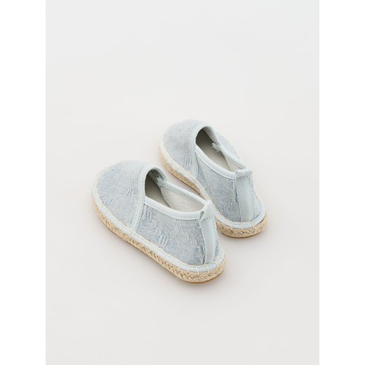 Reserved półbuty dziecięce niebieskie bez zapięcia 