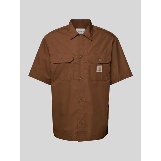 Koszula casualowa o kroju relaxed fit z naszywką z logo model ‘CRAFT’ ze sklepu Peek&Cloppenburg  w kategorii Koszule męskie - zdjęcie 171934651