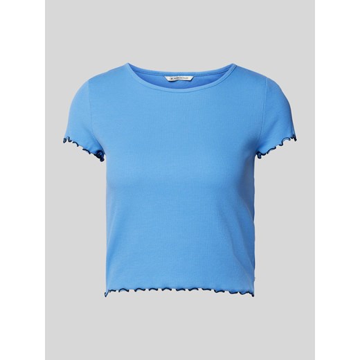T-shirt krótki z falistym dołem ze sklepu Peek&Cloppenburg  w kategorii Bluzki damskie - zdjęcie 171934841