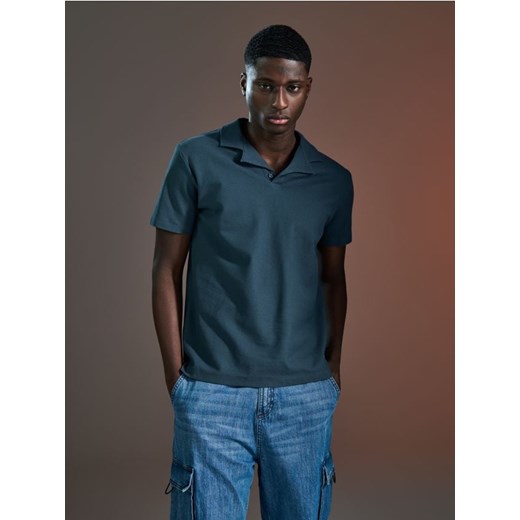 Sinsay - Koszulka polo - niebieski ze sklepu Sinsay w kategorii T-shirty męskie - zdjęcie 171937154