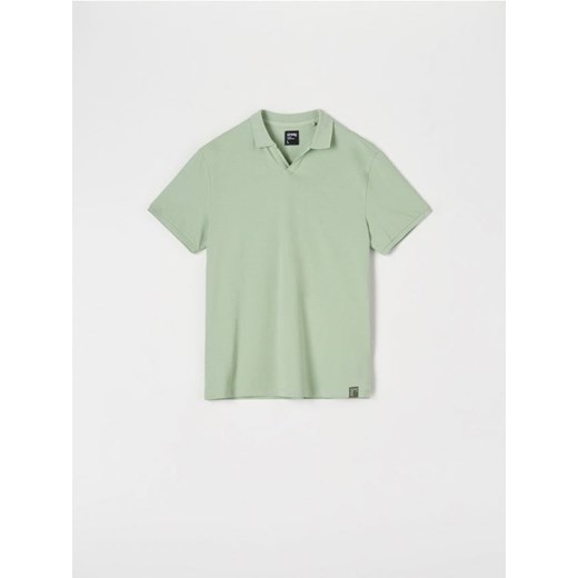 Sinsay - Koszulka polo - zielony ze sklepu Sinsay w kategorii T-shirty męskie - zdjęcie 171937170