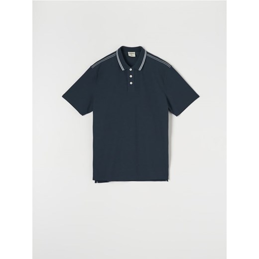 Sinsay - Koszulka polo - granatowy ze sklepu Sinsay w kategorii T-shirty męskie - zdjęcie 171937171
