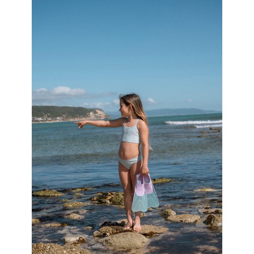 Reserved - Błyszczący strój kąpielowy - jasnozielony ze sklepu Reserved w kategorii Stroje kąpielowe - zdjęcie 171938703