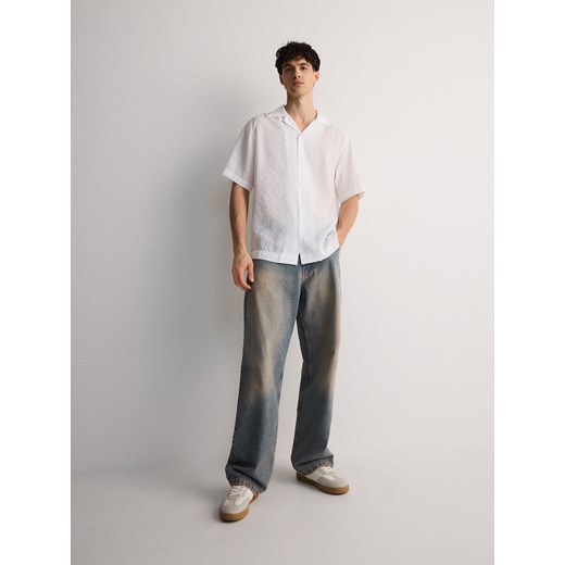 Reserved - Koszula comfort z modalem - biały ze sklepu Reserved w kategorii Koszule męskie - zdjęcie 171938771